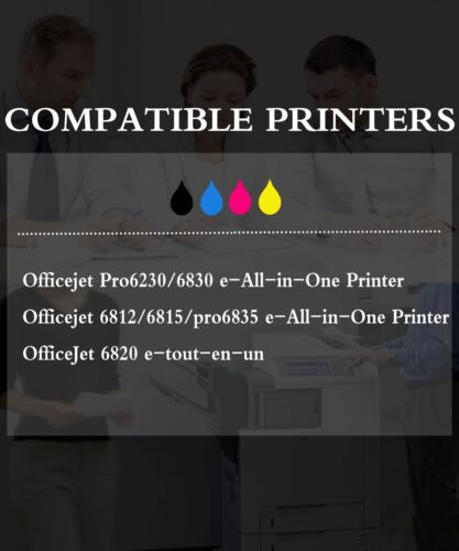4PK 934XL+935XL Ink Cartridge for Officejet Pro 6830 Printer - Picture 2 of 2