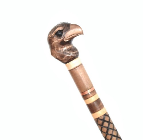 Walking Stick Cane handmade carved wooden - Knob handle canes - Picture 113 of 257