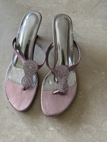 Damen Partyschuhe Gr. 7 in 3 Farben alle mit Diamanté - Bild 6 von 7