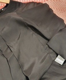 Silk Satin Lace Dress Blouse top Jumpsuit Size M L XL Black