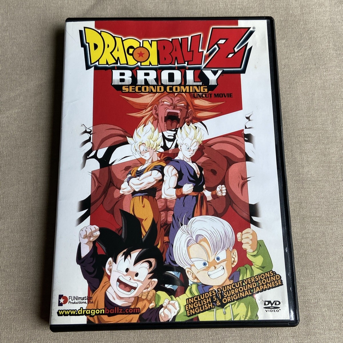 Dragon Ball Z: Movie: Broly Second Coming (DVD 1994 Uncut