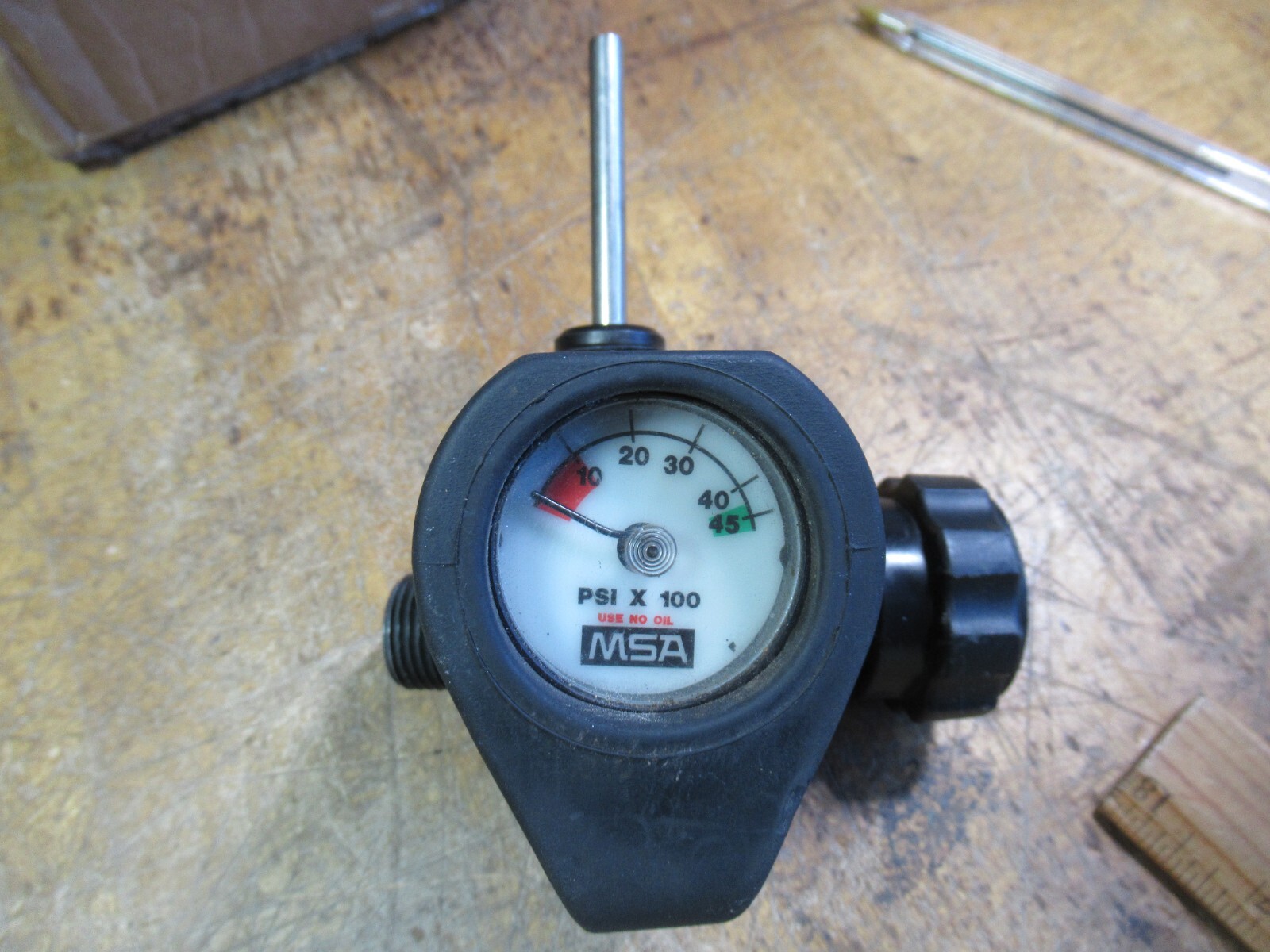 MSA 4500 psi Cylinder Valve Assembly SCBA Bottle TANK GAGE CGA347 AIR GUN PCP