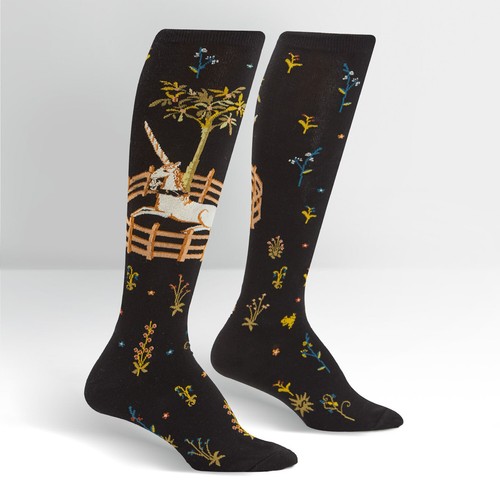 Sock It To Me Women's Knee High Socks - Unicorn in Captivity (UK 3-8) - Picture 3 of 3