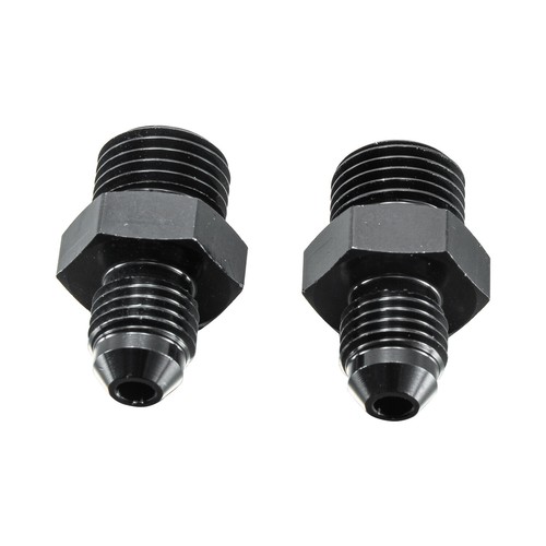 2PCS 4AN Flare to AN6 ORB Male O-Ring Fitting Adapter Black - Picture 3 of 5
