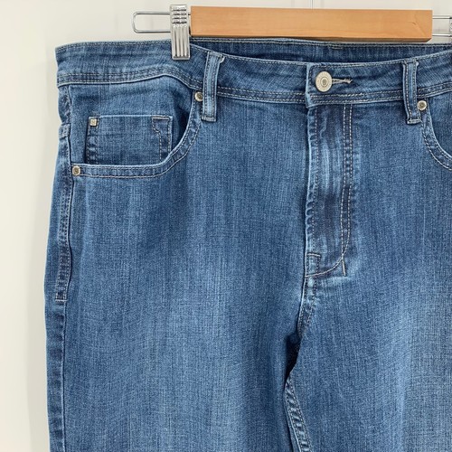 Buffalo David Bitton 38 x 30 Jackson-X Straight Stretch Medium Wash Denim Jeans - Picture 3 of 8