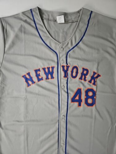 New York Mets MLB Jersey Jacob DeGrom Away Citi Field SGA Baseball Men XL NWOT - Picture 2 of 12
