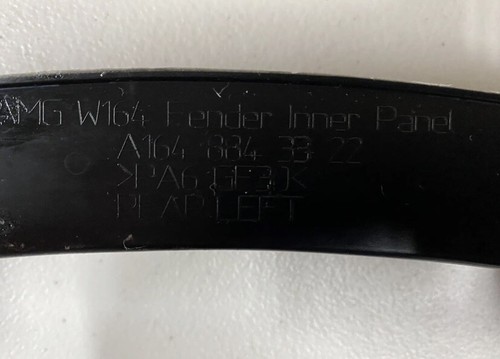 06-11 Mercedes ML350 W164 ML63 AMG Driver LR QTR Panel Fender Flare with Bracket - Picture 5 of 10