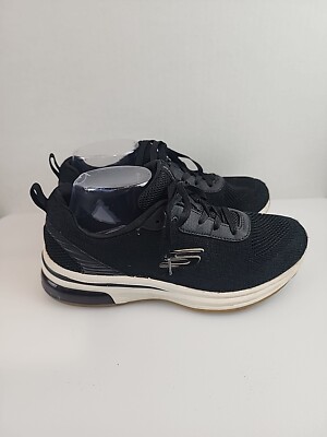 Skechers Womens Memory Foam SN 12564 Blk Gold Lace Up