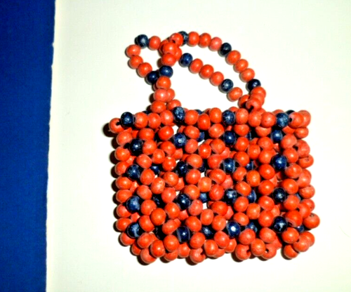 BEAD PURSE POCKETBOOK DOLL ACCESSORY  LARGE 14" -16"  FASHION DOLL - Picture 1 of 2