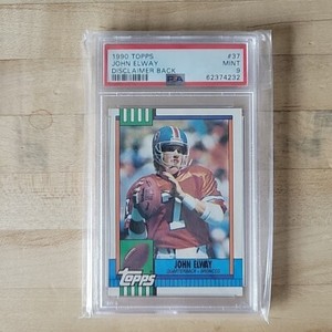 1990 Topps John Elway #37 PSA 9 MINT Denver Broncos HOF SUPER SHARP CARD