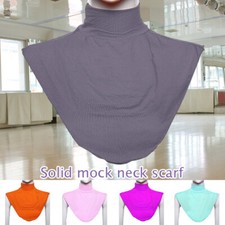 Detachable Turtleneck Neck Cover False Mock Blouse Half Tops Fake Collar Neck