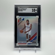 2019-20 NBA Donruss Optic Kawhi Leonard #30 Holo Prizm SGC 10 LA Clippers