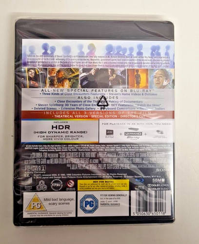4K UHD BLU-RAY CLOSE ENCOUNTERS OF THE THIRD KIND   BRAND NEW SEALED UK STOCK - Picture 2 of 2