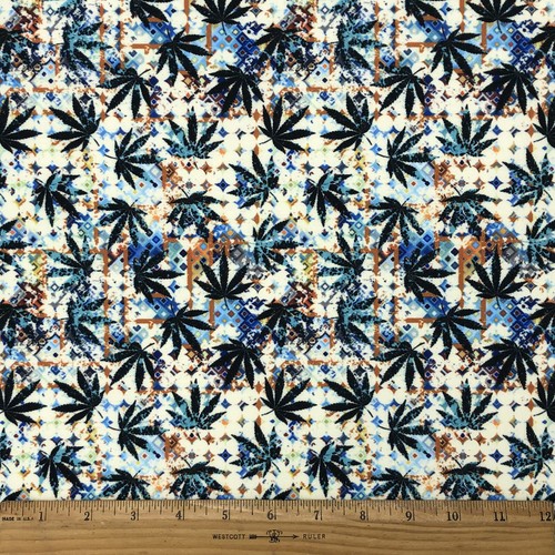 Marijuana Prints Home Decor Fabric Polyester 62" W Sold by the Yard - Picture 13 of 32