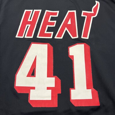 Vintage Glen Rice Miami Heat Jersey Mens 48 Black NBA