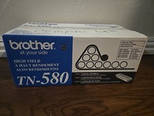 Brother TN-580 TN580 Black Toner Cartridge 7K Genuine OEM Original