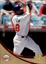 Torii Hunter 2005 Ultimate Signature Edition #98 /825 Numbered Minnesota Twins