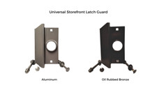 Storefront Door Lock Latch Guard | Outswinging Door Tamper Proof Latch Shield