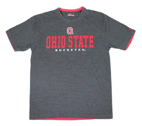 OSU The Ohio State University Buckeyes Embroidered Gray Shirt Men's Sz. L - Picture 13 of 14