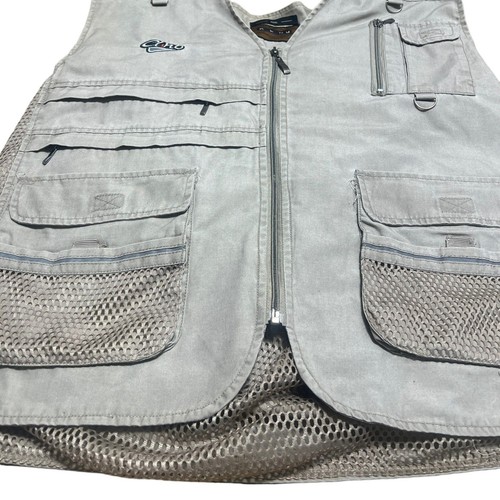 Gilet KLNU adulte XXXL bronzé zippé complet homme utilitaire travail gilet de pêche brodé - Photo 3/8