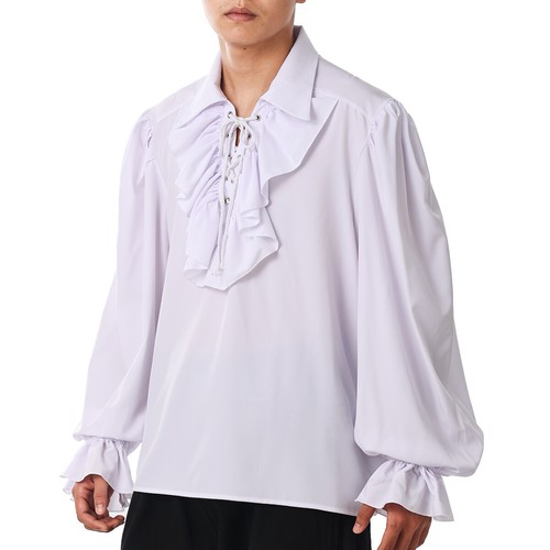 Medieval Men Shirt Victorian Poet Vampire Shirt Renaissance Women Pirate Shirt - Picture 12 of 43