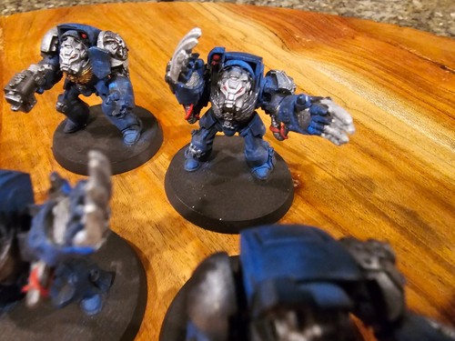 Warhammer 40k 40.000 Marines Espaciales Terminators Parcialmente Metal Pintado X5 SK232 - Imagen 23 de 23