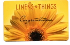 Linens-N-Things Congratulations Yellow Flower Gift Card No $ Value Collectible