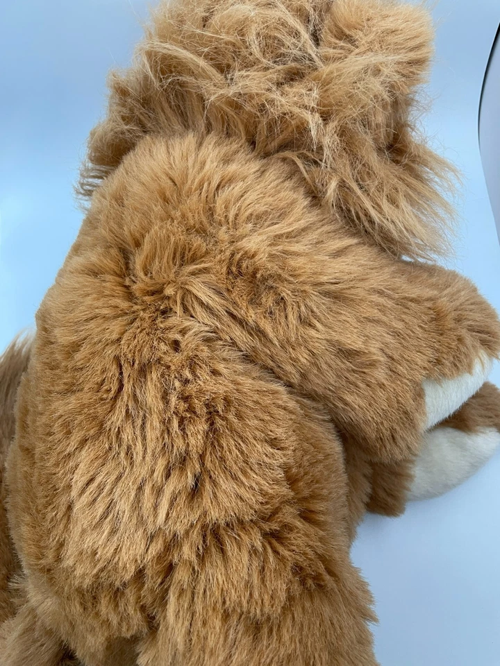 Commonwealth Large Floppy Lion Plush 28" 1993 Weighted Heavy Sitting Tan Brown - Image 4 of 4