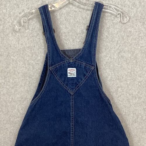 Maglione denim bavaglino marca Pointer tuta donna 6-7 orlo grezzo USA vintage anni 80 90 - Foto 4 di 15