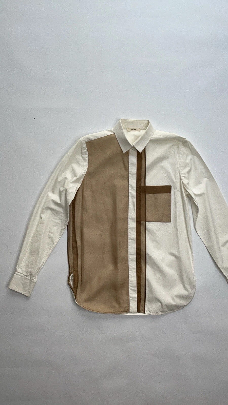 CELINE Camicia CÉLINE Oldine Cel preunno autu 2012ca bianca coto setanza or 42oebe Phoeb