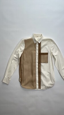 CÉLINE Old Celine Pre Fall 2012 White Cotton Silk Organza