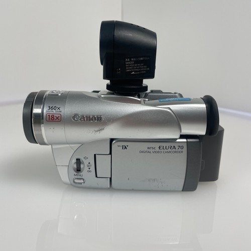 Videocámara Canon Elura 70 MiniDV plateada portátil con zoom digital 360X NTSC - Imagen 3 de 7