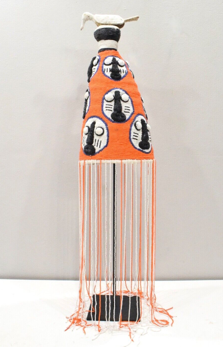 African Yoruba Beaded Multi Colored Bird Crown | eBay