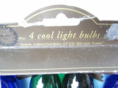 Trim-a-Home 4 Innen/Außen Cool-Lite Leuchtmittel 7W 120V C7 -1/2 Lampe - Bild 3 von 4