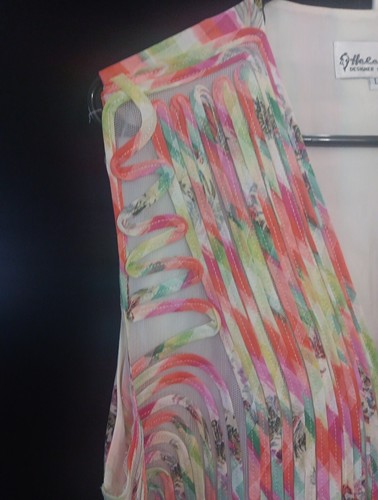 Vintage Helene Designer Sportswear Sleeveless Vest Womens Large Colorful Artsy - Picture 3 of 4