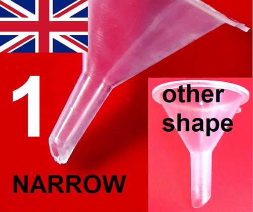 1-10 miniature NARROW FUNNEL mini small tiny plastic hobby pouring little UK - Picture 11 of 11
