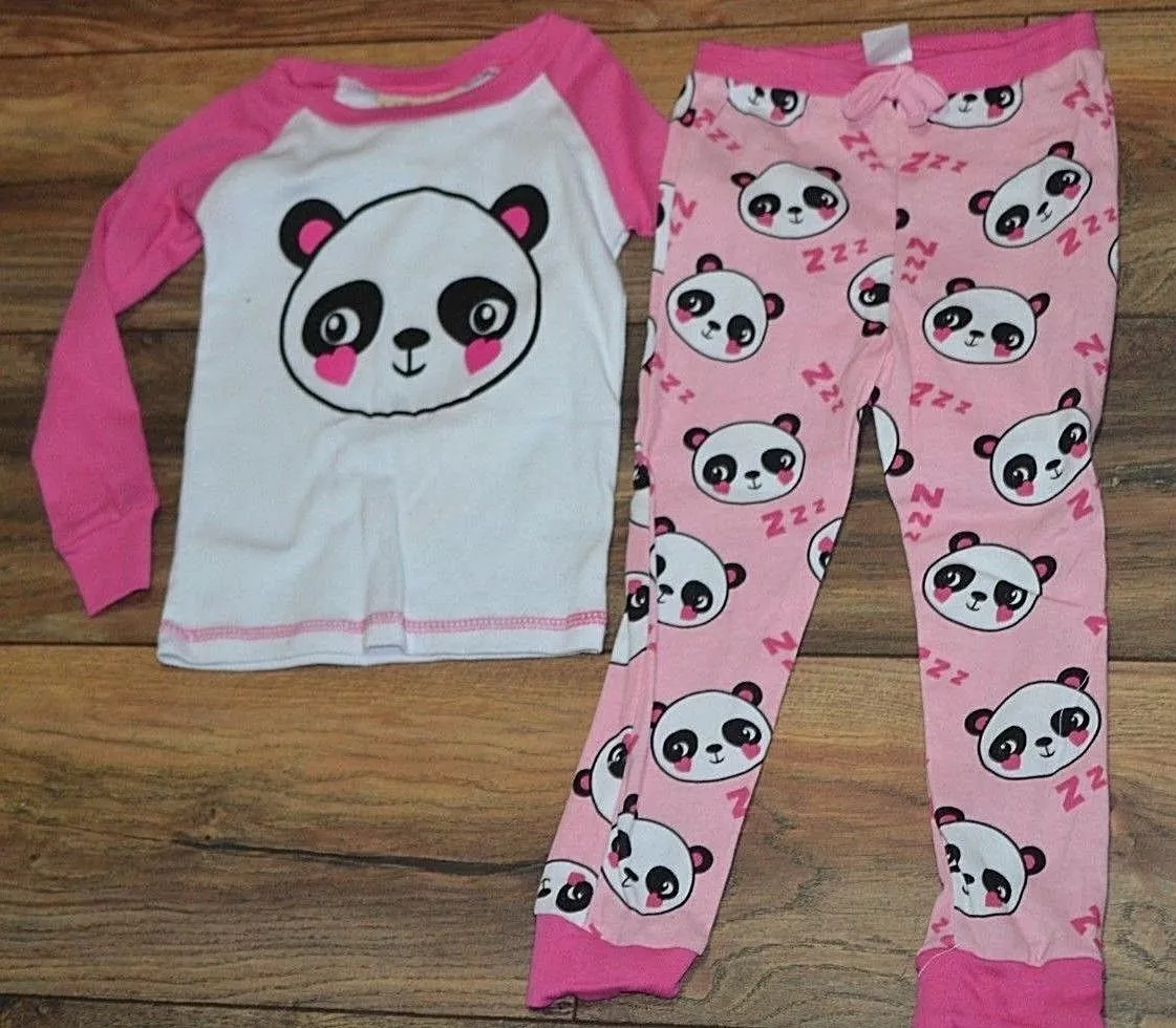 Bobby Brooks Panda Snug Fitting Pajamas PJ Set Size 4 eBay