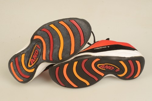 NEU UND 1 Herren Mittel Basketballschuhe FL9009 Größe 8 Orange Rot Schwarz Weiß ohne Karton - Bild 4 von 6