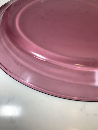 Corning Ware Vision Cranberry H-14" Oval Serving Platter. 10.25 in x 14 in - Picture 3 of 4