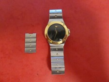 MOVADO TWO TONE STAINLESS STEEL LADIES WATCH 86 A1 837 K  Working  (368)