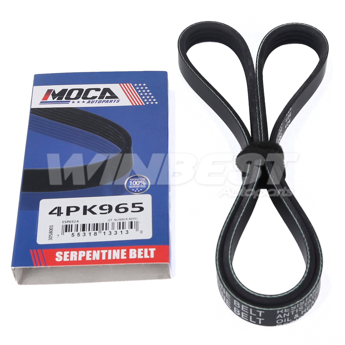パリコレクション 4PK965 Belt Serpentine EPDM for Infiniti TL Legend SLX Acura 靴