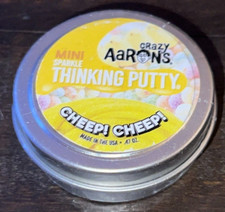 Aaron's Crazy Mini Sparkle Thinking Putty CHEEP CHEEP New Sealed USA 0.47oz