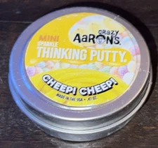 Aaron's Crazy Mini Sparkle Thinking Putty CHEEP CHEEP New Sealed USA 0.47oz