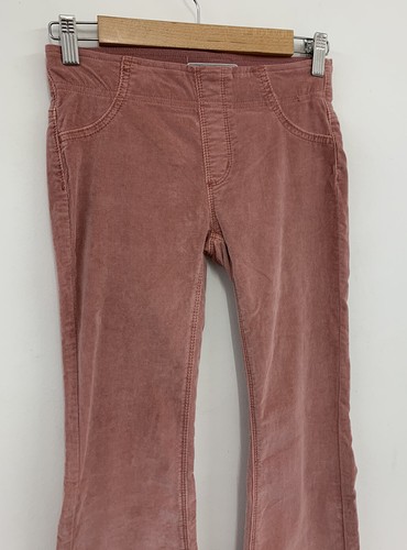 Free People Penny Pull On Cord Flare Jeans Dusty Pink UK 2 W24 NEW - Picture 2 of 13