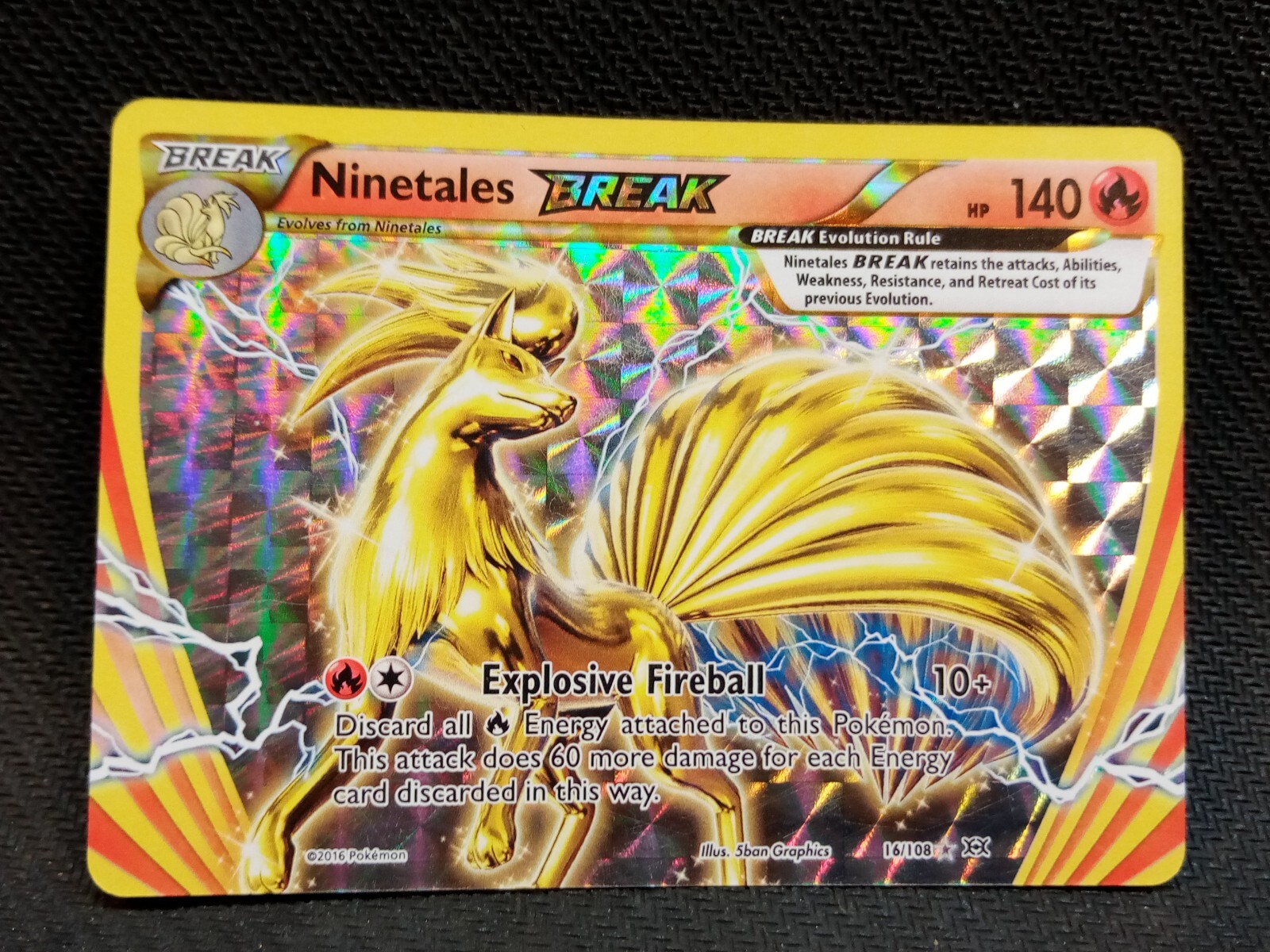 Ninetales Break 16/108 Evolutions Pokémon TCG Ultra Rare Card | eBay