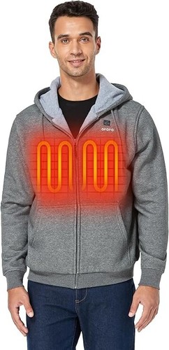 ORORO Beheizbarer Hoodie/Batterie, Fleece Full-Zip Beheiztes Sweatshirt Hoodie MEDIUM - Bild 1 von 4