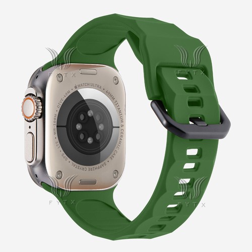 For Apple Watch Ultra 2 Series 10 9 8 7 6 5 4 SE Silicone Sport Strap watch band - Picture 25 of 55