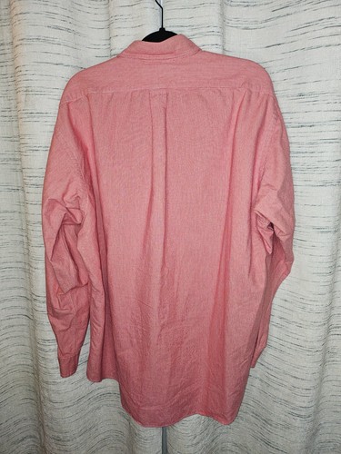 Polo Ralph Lauren Mens Classic Fit Dress Shirt Size XL Red/Pink - Picture 2 of 4