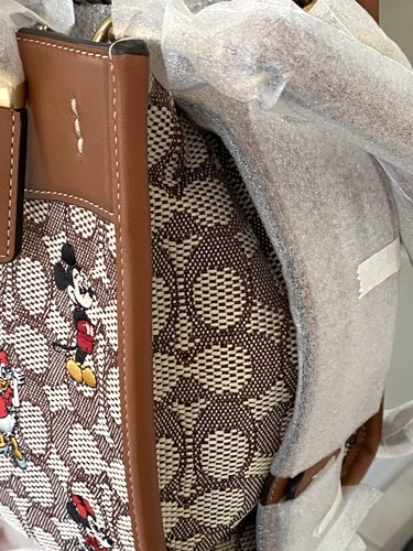 NWT COACH X DISNEY COCOA/AMBER/MULTI ROGUE 25 EMBROIDERED MICKEY MOUSE/FRIENDS - Picture 4 of 7