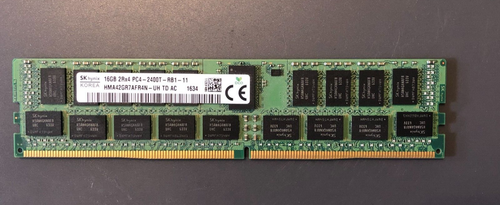 SKHynix 16GB DDR4 2400 2Rx4 PC4-2400T-RB1-11 ECC RAM Lenovo 01AG609 TESTED